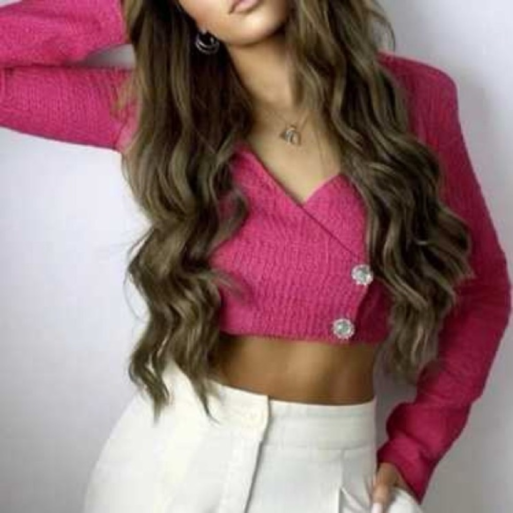 Zara Pink Cropped Blazer!
